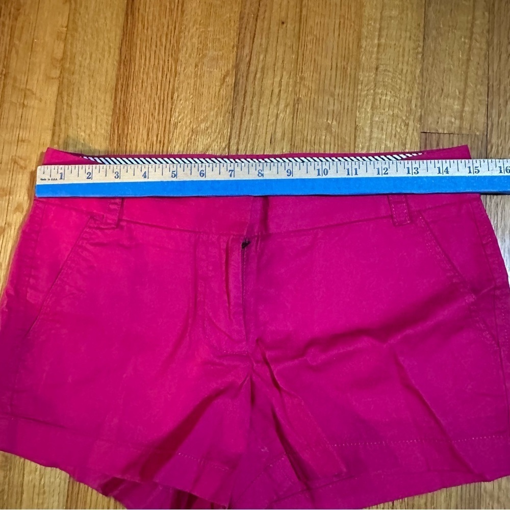 J. Crew Bright Pink Broken In Chino Shorts size 0(e5 - Picture 3 of 8